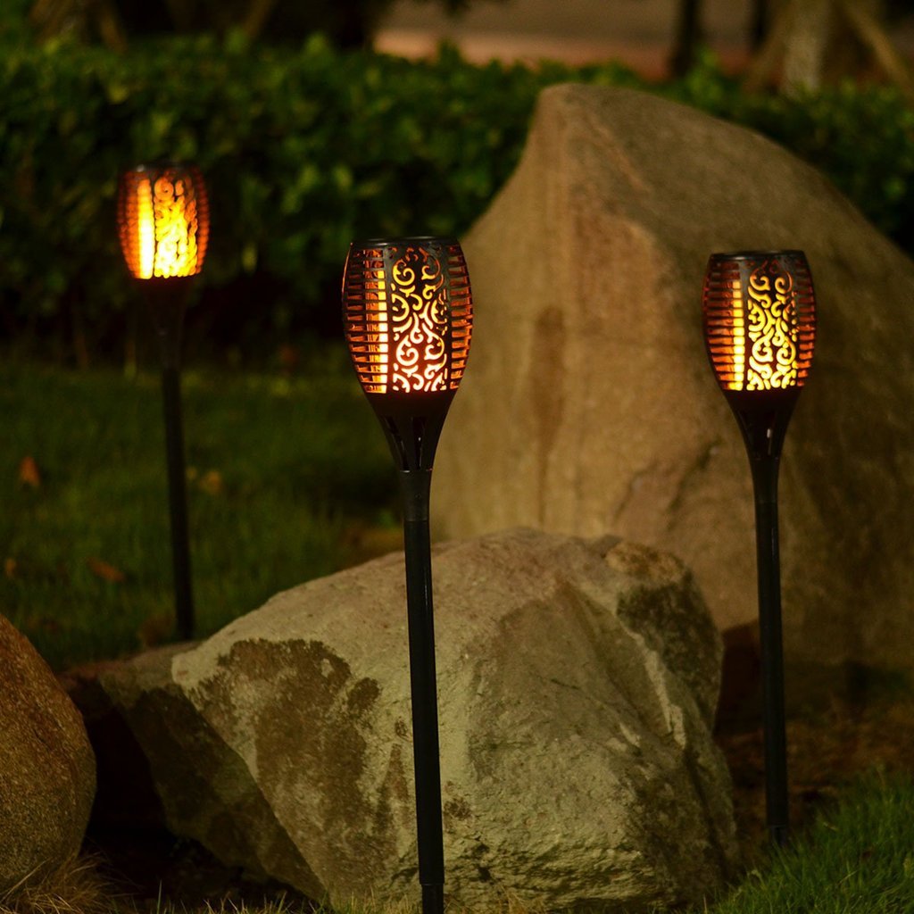 Dancing Flame LED™  | 12 LED Solar-Fackel